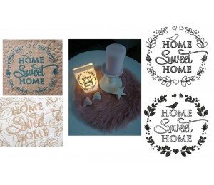 Stickdatei - Home Sweet Home